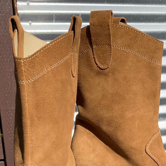 Ganni Suede Ankle Boots - Picture 7 of 16